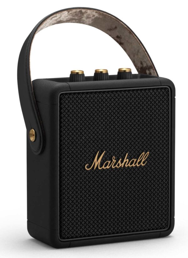 Marshall Stockwell II Tragbarer Bluetooth Lautsprecher Black & Brass