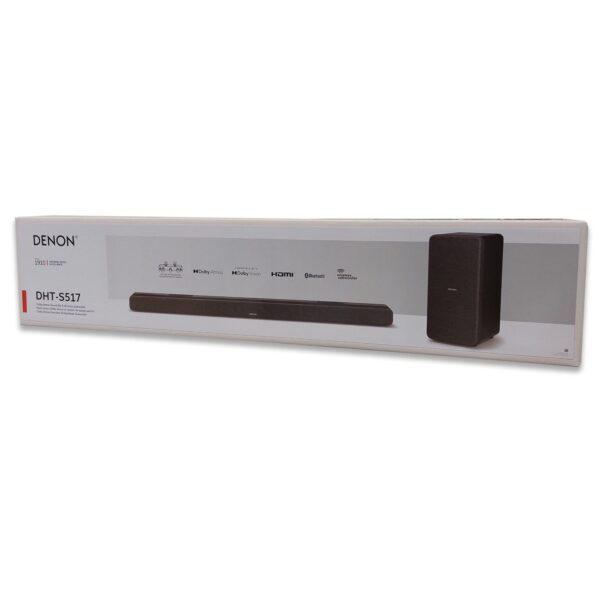 Denon DHT-S517 3.1.2 Dolby Atmos Soundbar System mit kabellosem Subwoofer